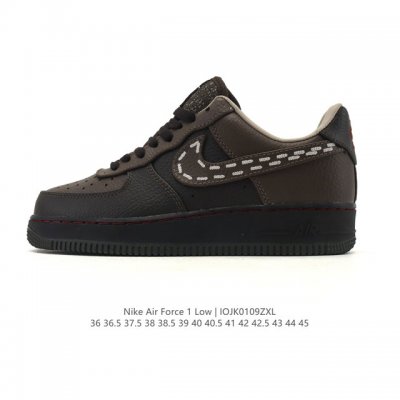Nike Air Force 1 '07 Low, a versatile, platform, low-top, casual athletic shoe