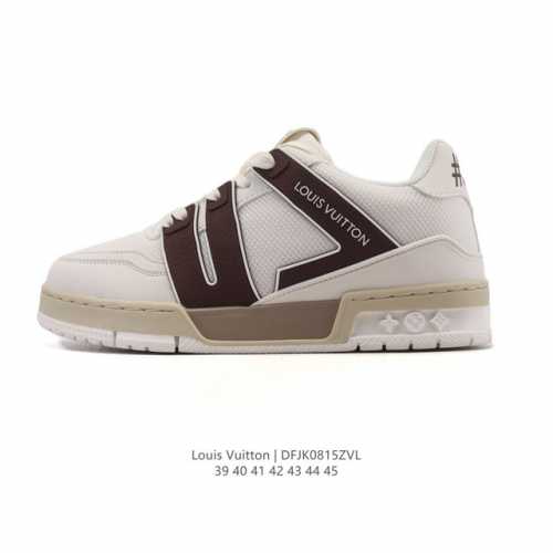 Louis Vuitton LV Louis Vuitton sneakers, fashionable sneakers, trendy thick-sole