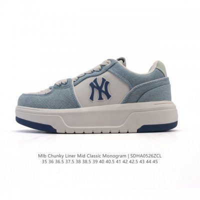 mlb Chunky Liner Mid Popular Item Senior Shoes Series Lightweight Height-Enha