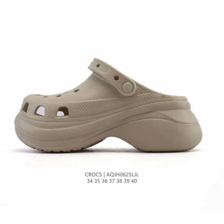 Crocs Beach Hole Shoes Women's Casual Thick-soled Height-enhancing Sandals Crocs - Click Image to Close