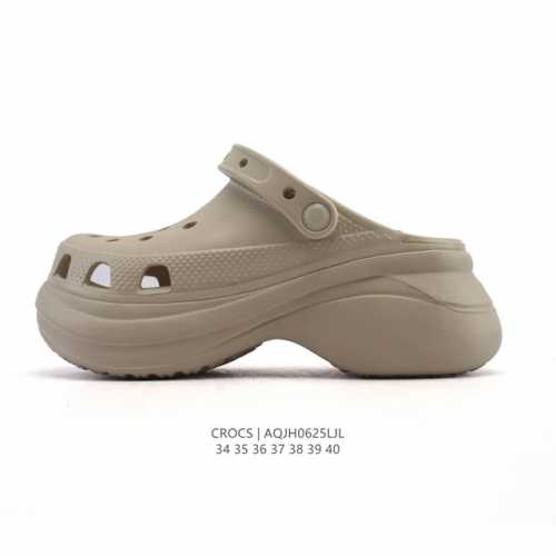 Crocs Beach Hole Shoes Women's Casual Thick-soled Height-enhancing Sandals Crocs