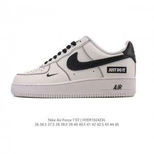 Nike Air Force 1 '07 Low, a versatile, platform, low-top white sneaker with cush