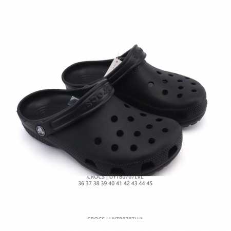 Crocs Beach Hole Shoes Men's and Women's Casual Thick-soled Height-enhancing San - Click Image to Close