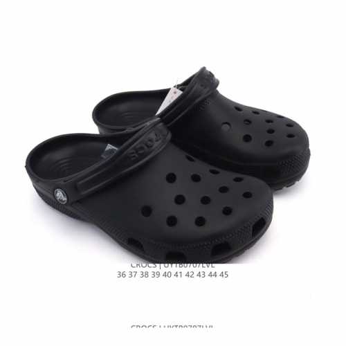Crocs Beach Hole Shoes Men's and Women's Casual Thick-soled Height-enhancing San