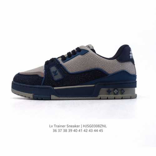 210 Louis Vuitton Lv 3D Logo Lv Louis Vuitton Trainer Sneaker Low 36-45 Hjsg0308