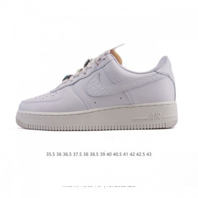 Company-level Af1 Nike Air Force 1 '07 Low Air Force One white shoes with thick