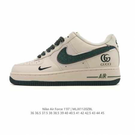 Nike Air Force 1 '07 Low, a versatile, platform, low-top white sneaker with cus - Click Image to Close