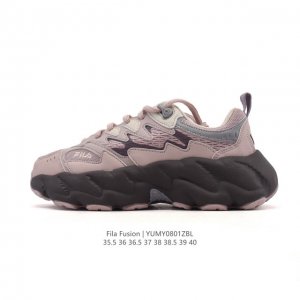 Company-level Fila women's dad shoes, Fila Fusion thick-soled, height-enhancing,