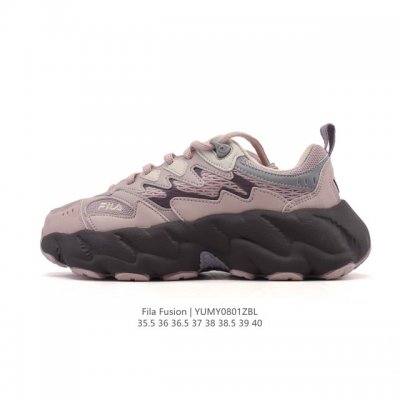 Company-level Fila women's dad shoes, Fila Fusion thick-soled, height-enhancing,