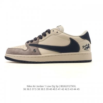 Company-grade Nike Air Jordan 1 Low Og Sp Military Blue AJ1 (Reverse Swoosh) 20