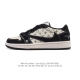 Company-level first-layer leather genuine Nike Air Jordan 1 Low Og Sp Military
