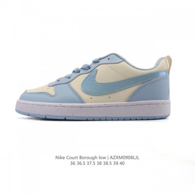 Nike Women's Sports Shoes Court Borough Low Small Air Force Low-top Sneakers. 1