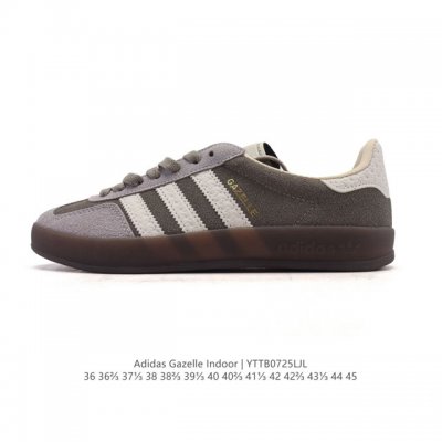 adidas Originals Gazelle Indoor Retro Trefoil Non-slip Transparent Rubber Sneake