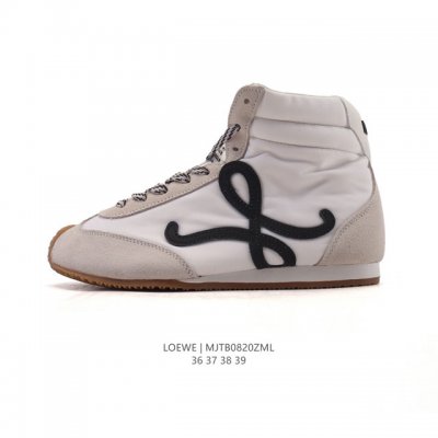 Corporate-level Loewe Ballet Runner leather and fabric stitching, simple round-