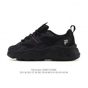 Fila Women's Shoes 2025 Official New Breathable Cat Paw Shoes Thick Sole Height