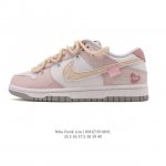 Company Grade Nike Dunk Low Retro Sneakers, Deconstructed Lace-up Women's Shoes.