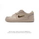 Nike Air Jordan 1 Low AJ1, Jordan 1st Generation AJ1, Gold Swoosh