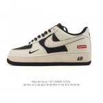 Nike Air Force 1 '07 Low, a versatile, platform, low-top white sneaker with cus