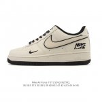 Company-grade Nike Air Force 1 '07 Low platform sneakers, featuring a thick sole