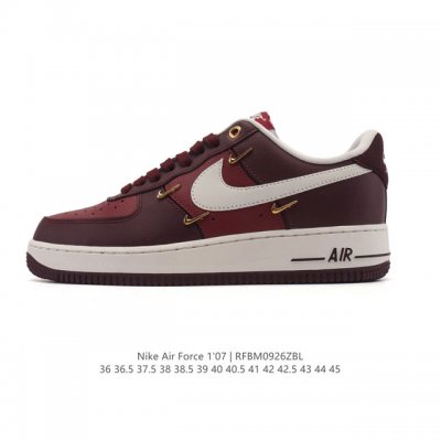 Nike Air Force 1 '07 Air Force One white cushioned low-top, versatile, thick-so