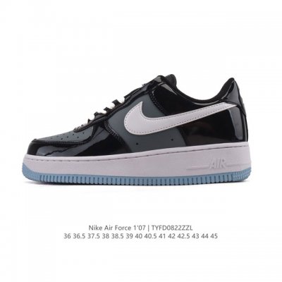 Nike Air Force 1 Low patent leather upper Air Force One low-top sports casual s
