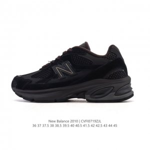 New Balance 2010 UK-made distressed solid-color suede sneakers with thick soles