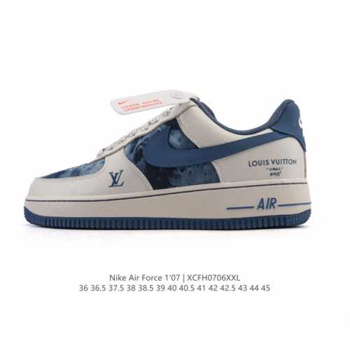 Company-level Af1 Nike Air Force 1 '07 Low Air Force One white shoes with thick