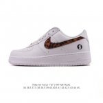 Nike Air Force 1 '07 Low Air Force One white cushioned sneakers, a versatile, l