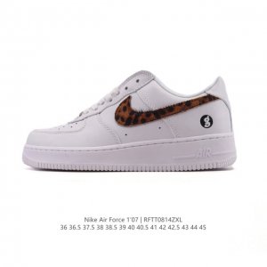 Nike Air Force 1 '07 Low Air Force One white cushioned sneakers, a versatile, l