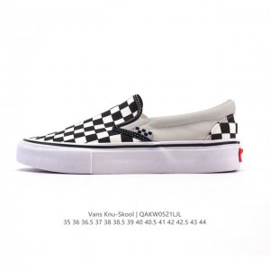 Vans Unisex Classic Slip-On Checkerboard Canvas Shoes Vulcanized Shoes Casual Lo