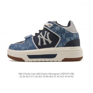 Company-grade Mlb Chunky Liner Mid popular item, lightweight platform sneakers,