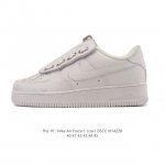 Nike Air Force 1 '07 Low, a versatile, platform, low-top white sneaker with cush