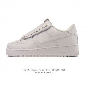 Nike Air Force 1 '07 Low, a versatile, platform, low-top white sneaker with cush