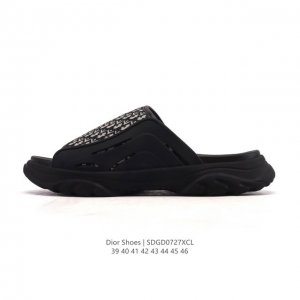 Dior corporate-grade men's beach slippers imported precision jacquard embroidery