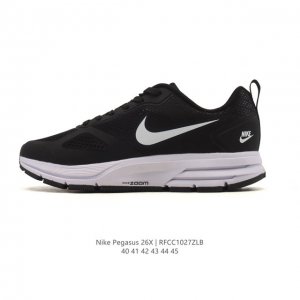 Nike Zoom Pegasus 26X Lunar Pegasus Thick-Soled Platform Chunky Shoes with Cushi