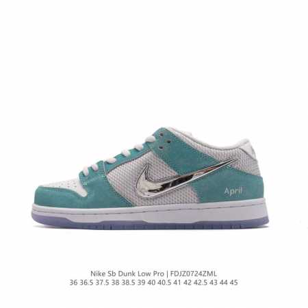 April Skateboards X Nk Sb Dunk Low Sb Turbo Green Swooshes April Fd2562 36 45 F - Click Image to Close