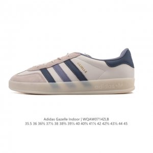 adidas Originals Gazelle Indoor Retro Trefoil Non-slip Transparent Rubber Sneake