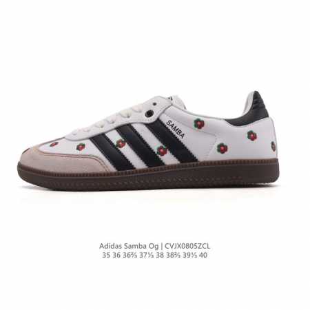 Special Price Adidas Originals Samba Og Shoes Classic Sneakers White T-Toe Women - Click Image to Close