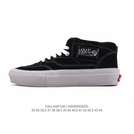Company-grade Vans Half Cab autumn/winter mid-cut vulcanized casual sneakers, cl - Click Image to Close