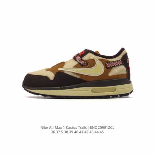 Travis Scott X Nike Air Max 1 Cactus Jack Ts Swoosh Travis Scott Logo Do9392 36
