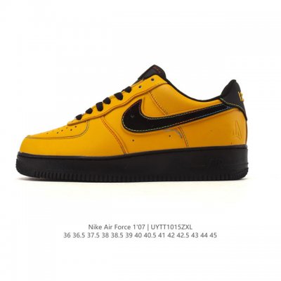 Nike Air Force 1 '07 Low, a versatile, platform, low-top white sneaker with cush