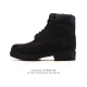 Corporate-grade Timberland high-top Martin boots, a classic, durable boot made