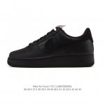 Company-grade Nike Air Force 1 '07 Low platform sneakers, featuring a thick sole