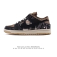 Authentic Nike Travis Scott x SB Dunk Low Paisley Floral Stylish Retro Skateboar