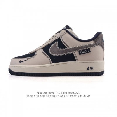 Af1 Nike Air Force 1 '07 Low Air Force One white shoes with thick soles and heig