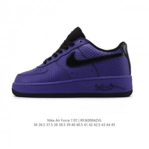 Nike Air Force 1 '07 Low, a cushioned white sneaker. This versatile, low-top, t
