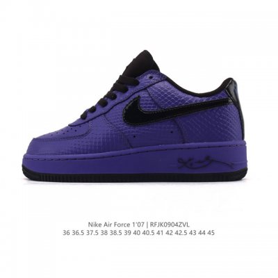Nike Air Force 1 '07 Low, a cushioned white sneaker. This versatile, low-top, t