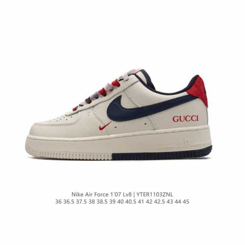 AF1 Nike Air Force 1 07 Low GUCCI DDD FV8106-361 DDD 36 36.5 37.5 38 38.5 39 40