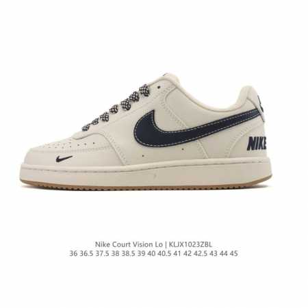 Company Grade Nike Court Vision Low Campus Style Low-Top Retro Basketball Sneake - Click Image to Close