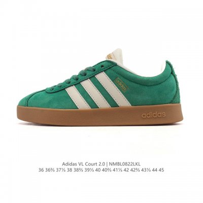Adidas Vl Court 2.0 Shoes T-Toe Shoes. These white, casual sneakers are designe